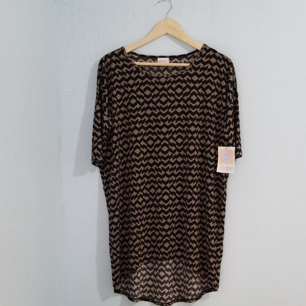 LULAROE Women's Blouse High-Low Overzise.Size S